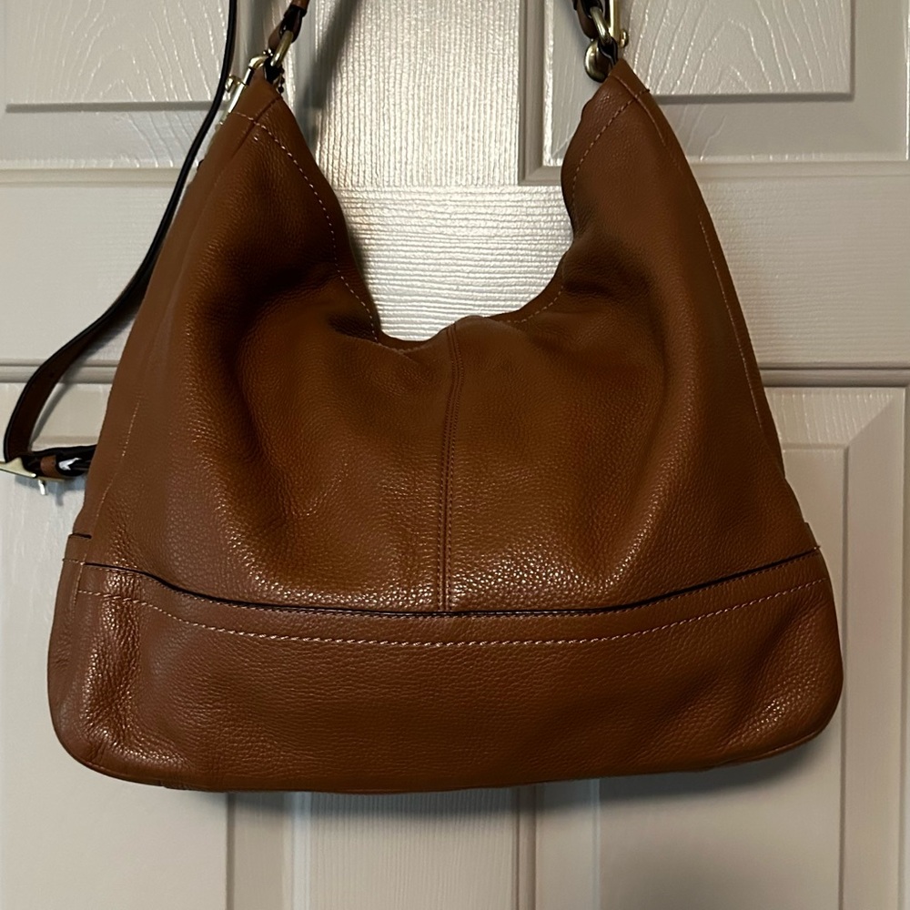 Coach Tan Leather Shoulder Bag - Picture 2 of 13